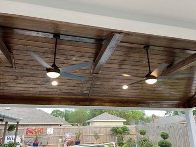 Deck Cover And Ceiling Installation