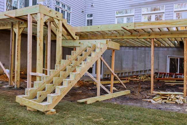 Quality Deck Stairs Installation